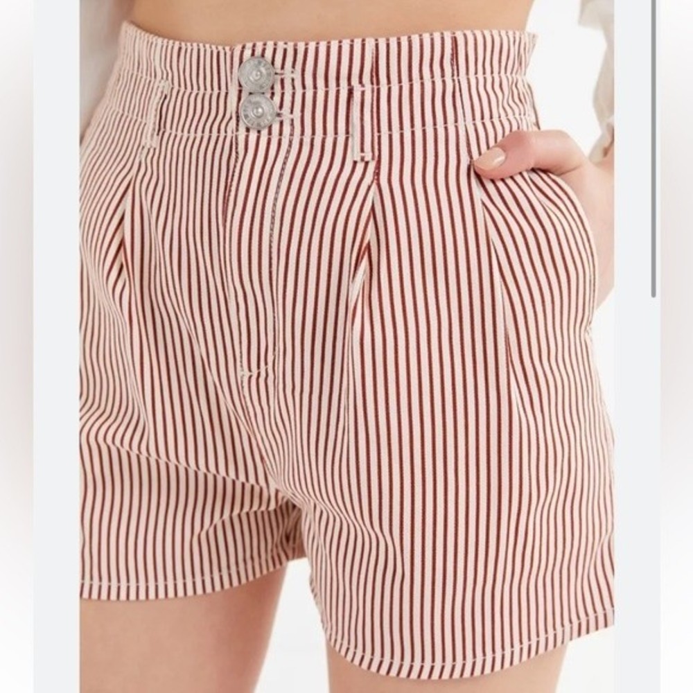 Urban Outfitters Paper Bag Striped Shorts